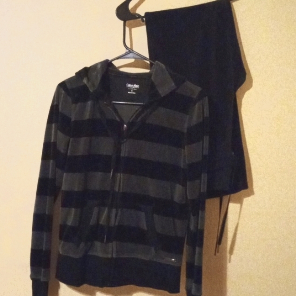Calvin Klein Set pants and Jacket With Cap.